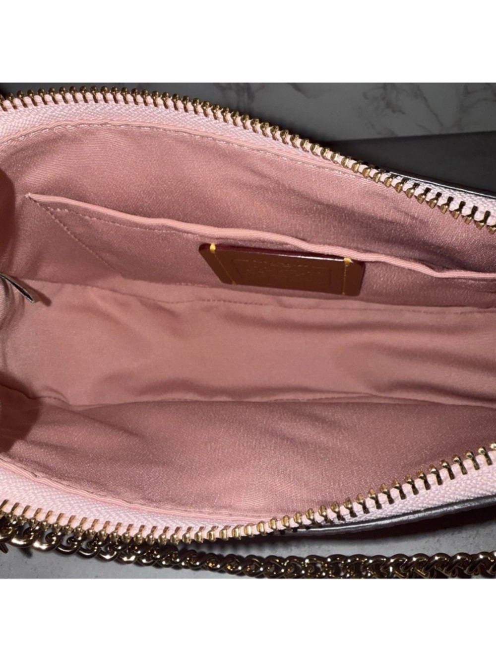 Coach Teri Shoulder Bag In Signature CanvasPowder Pink - Picture 3 of 7